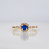 Anillo Halo 2.3 g / T6 1/2 Oro Amarillo 18K