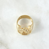 Anillo Herradura Caballo 6.65gr / T11 / Liso Oro Amarillo 18K