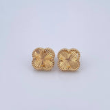 Topos Trebol VCyA 3.2gr / Diamantados Oro Amarillo Nac.Esp. 18K &