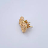 Topos Trebol VCyA 3.2gr / Diamantados Oro Amarillo Nac.Esp. 18K &