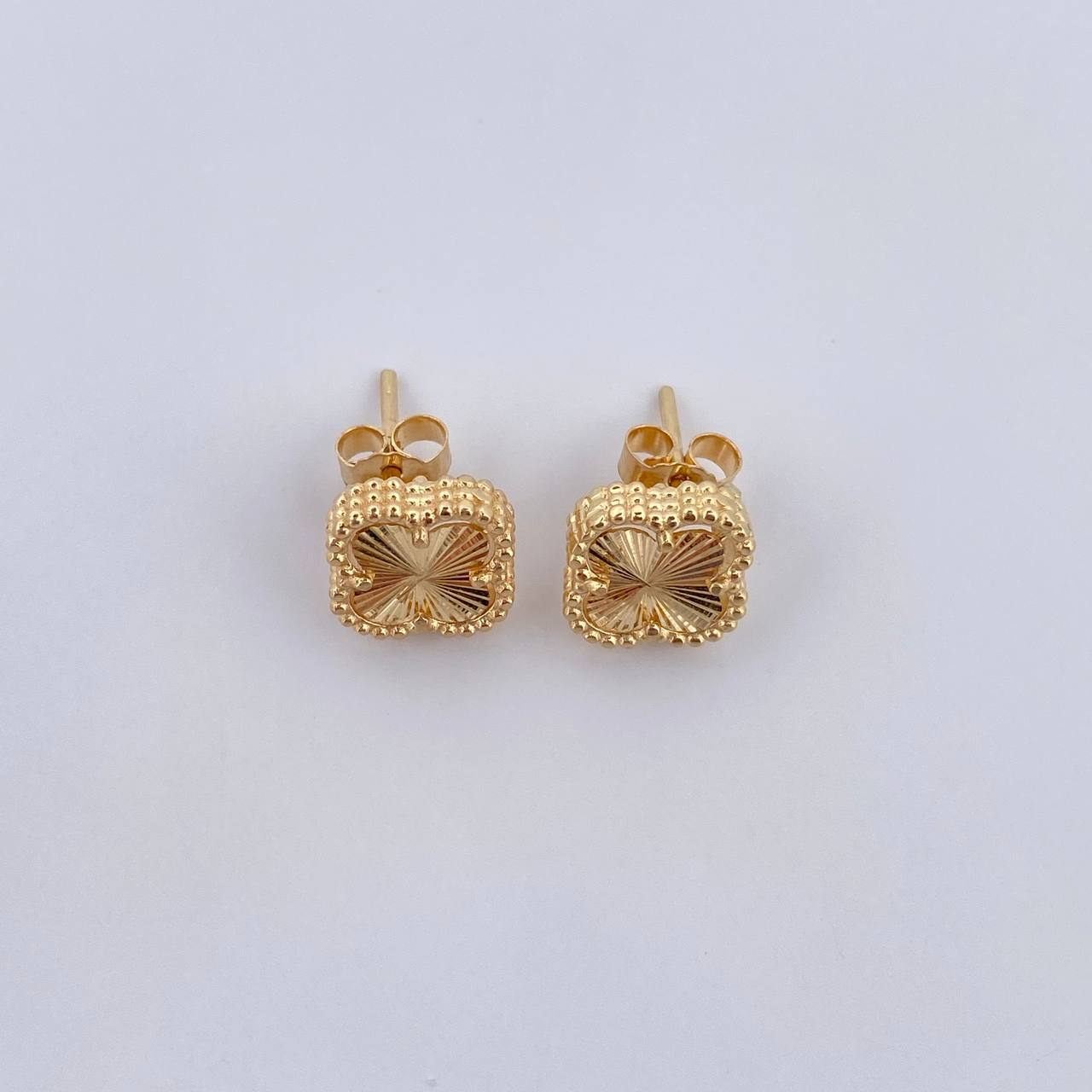 Topos Trebol VCyA 2.6gr / Diamantados Oro Amarillo Nac.Esp. 18K &