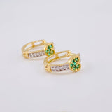 Candongas Corazón Tupido 2.25g / 1.2cm Oro Amarillo 18K