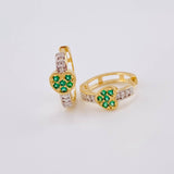 Candongas Corazón Tupido 2.25g / 1.2cm Oro Amarillo 18K
