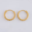 Candongas Carril Tupido 1.2g / 1cm Oro Amarillo 18K