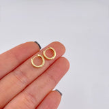 Candongas Carril 1.6g / 1.2cm Oro Amarillo 18K