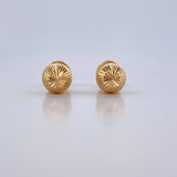 Topos Bola 1.15gr / 8mm Diamantadas Oro Amarillo 18K $