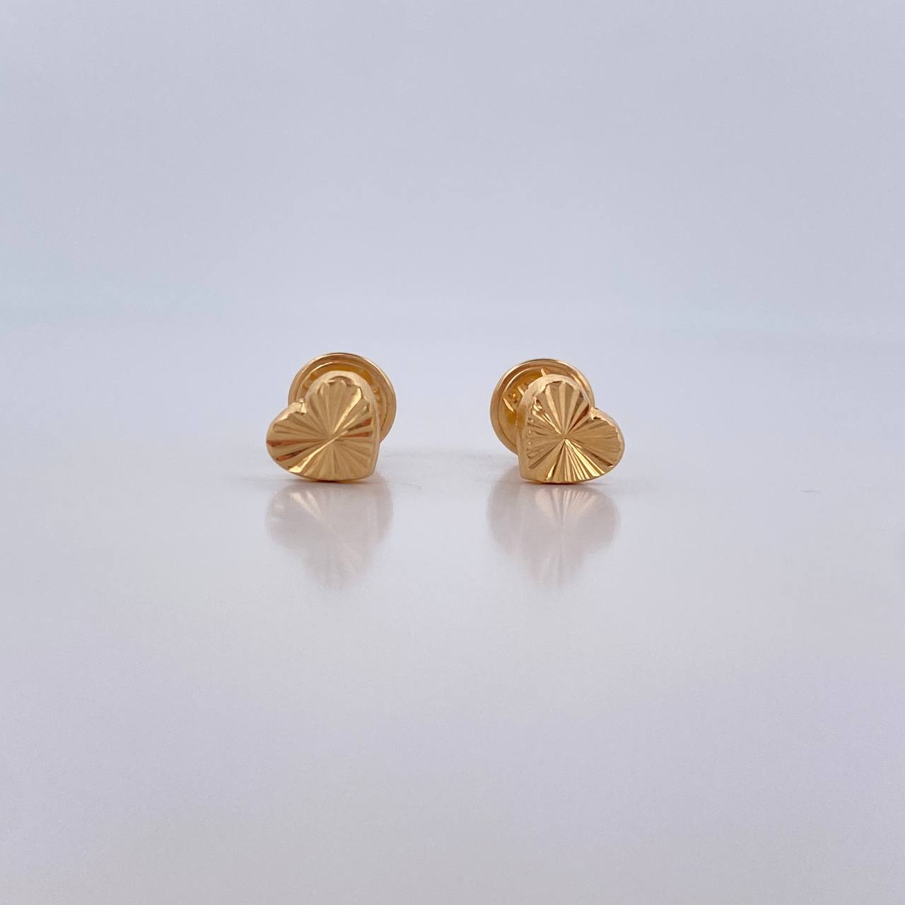 Topos Corazon 0.55gr / Diamantados Oro Amarillo 18K $