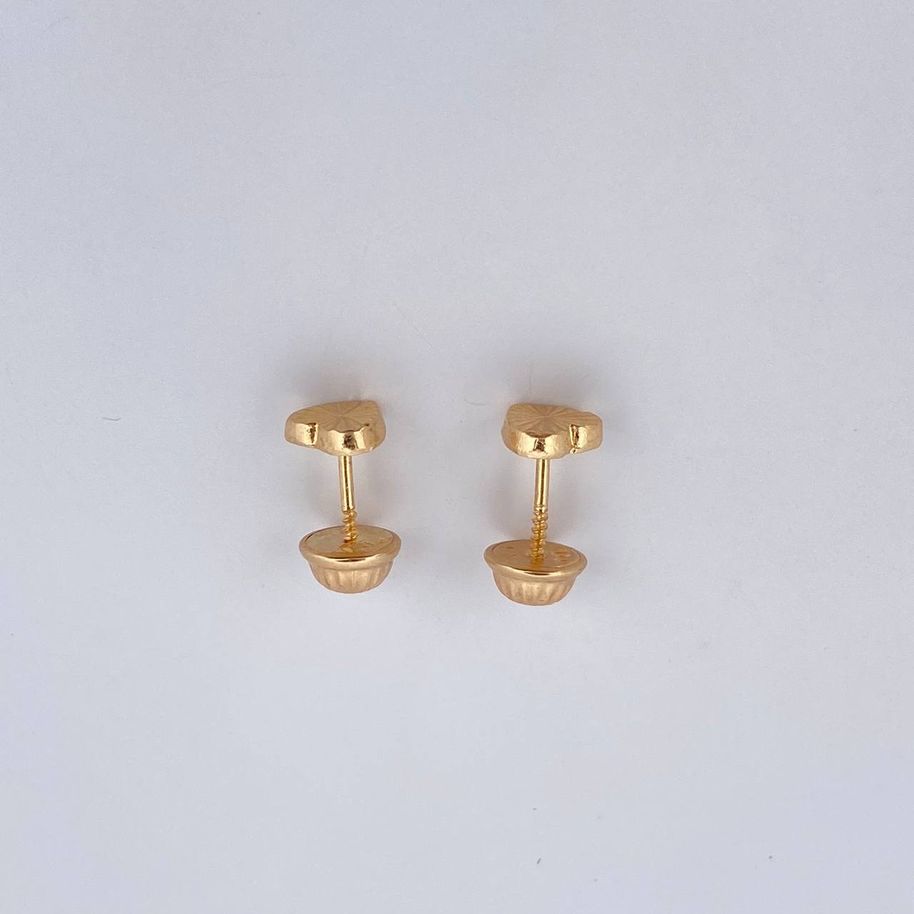Topos Corazon 0.55gr / Diamantados Oro Amarillo 18K $
