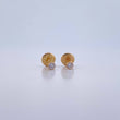 Topos Bisel 0.4gr / Circon Blanco Oro Amarillo &