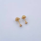 Topos Bisel 0.4gr / Circon Blanco Oro Amarillo &