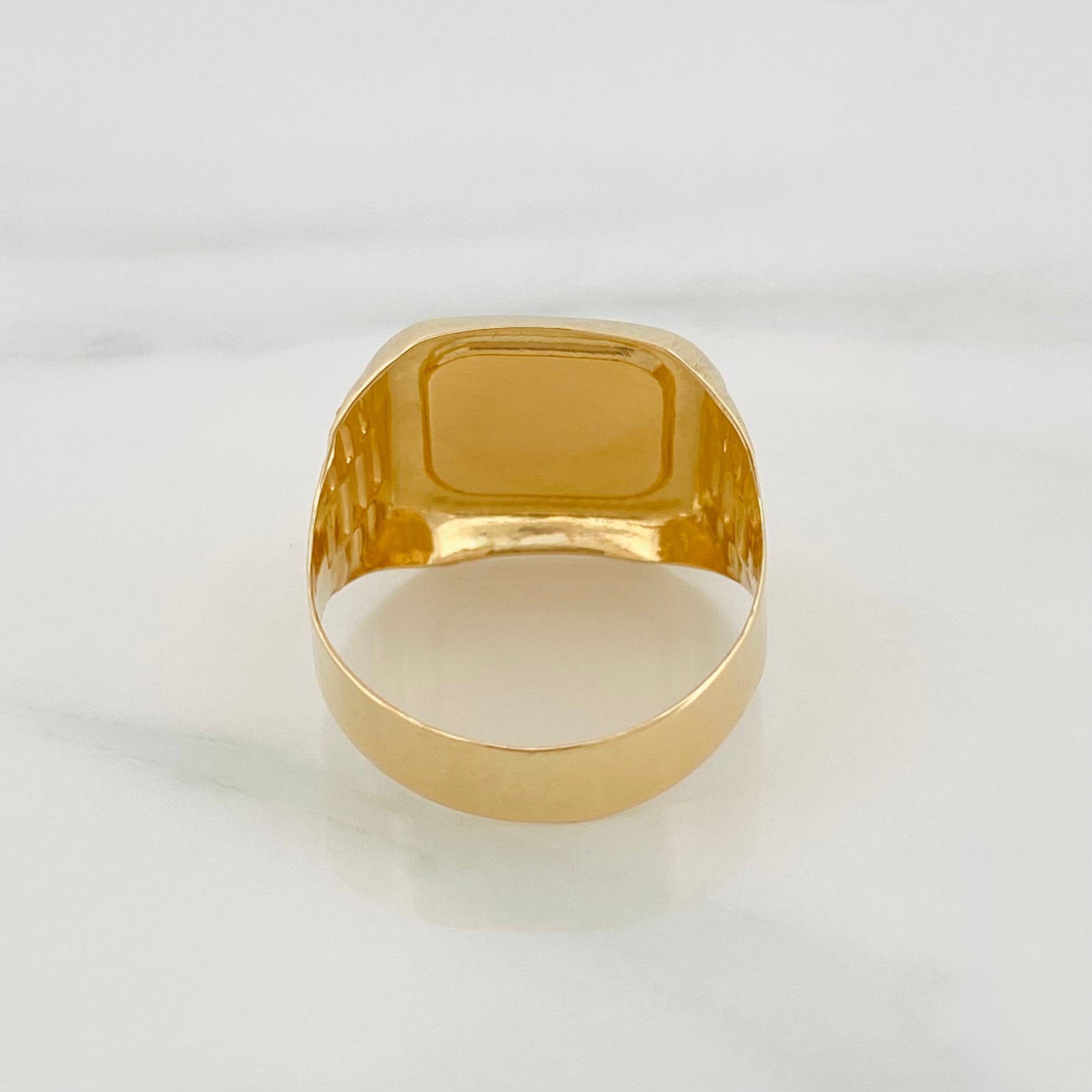 Anillo Corona 3.55g / T9 Oro Amarillo 18K