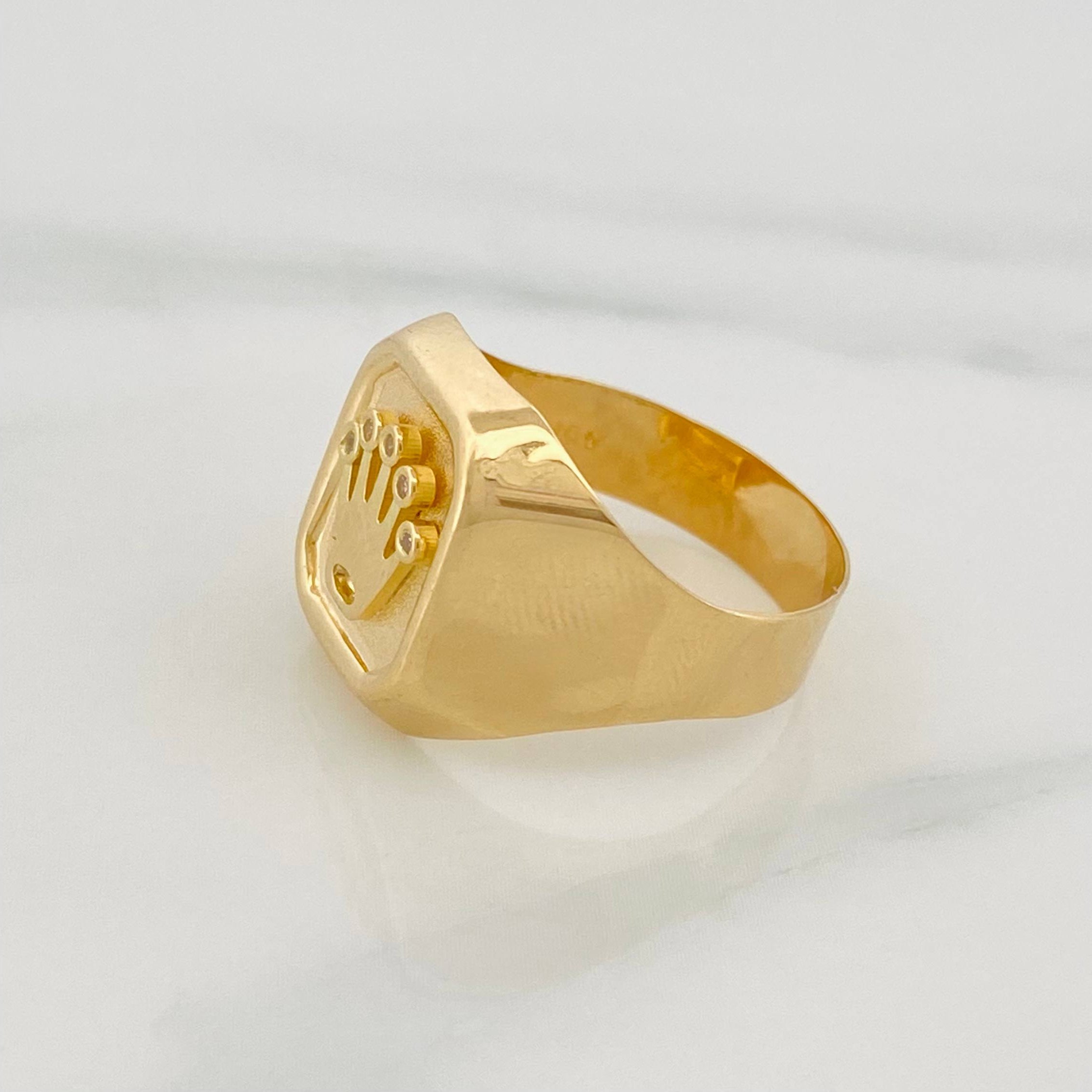 Anillo Corona 3.55 g / T10 1/2 Oro Amarillo 18K