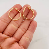 Candongas Fabi 1.6 g / 2.5 cm Oro Amarillo 18K