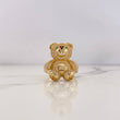 Anillo Oso 7.8gr / T8 3/4 / Circones Verdes Negros Blancos Oro Amarillo 18K &