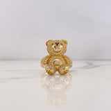 Anillo Oso 7.8gr / T8 3/4 / Circones Verdes Negros Blancos Oro Amarillo 18K &