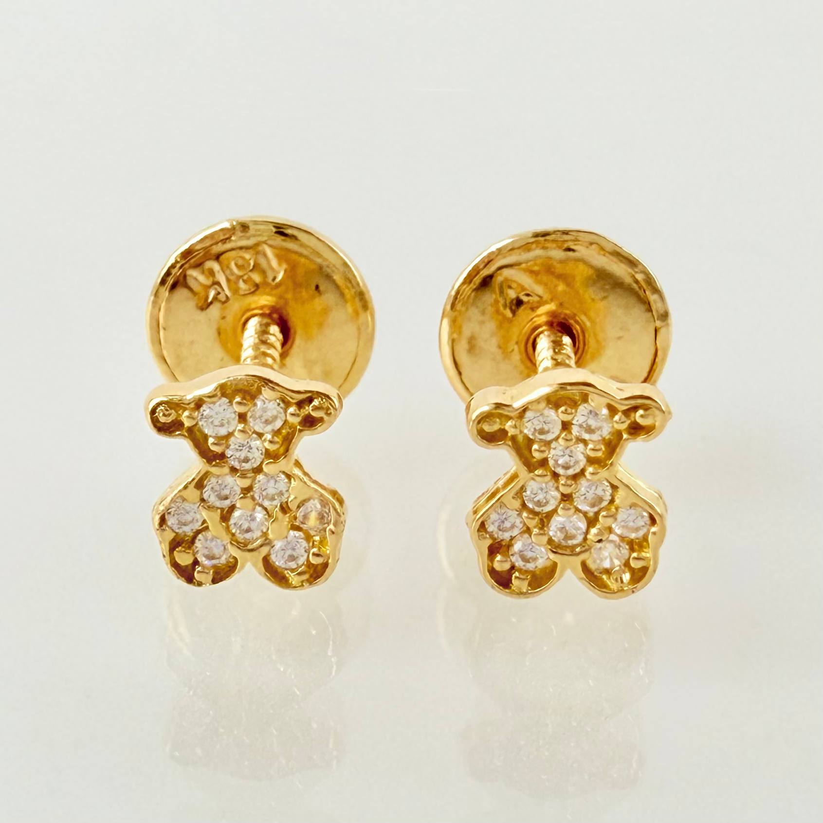 Topos Oso Tupido 0.65gr / 5mm Oro Amarillo 18K