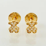 Topos Oso Tupido 0.65gr / 5mm Oro Amarillo 18K
