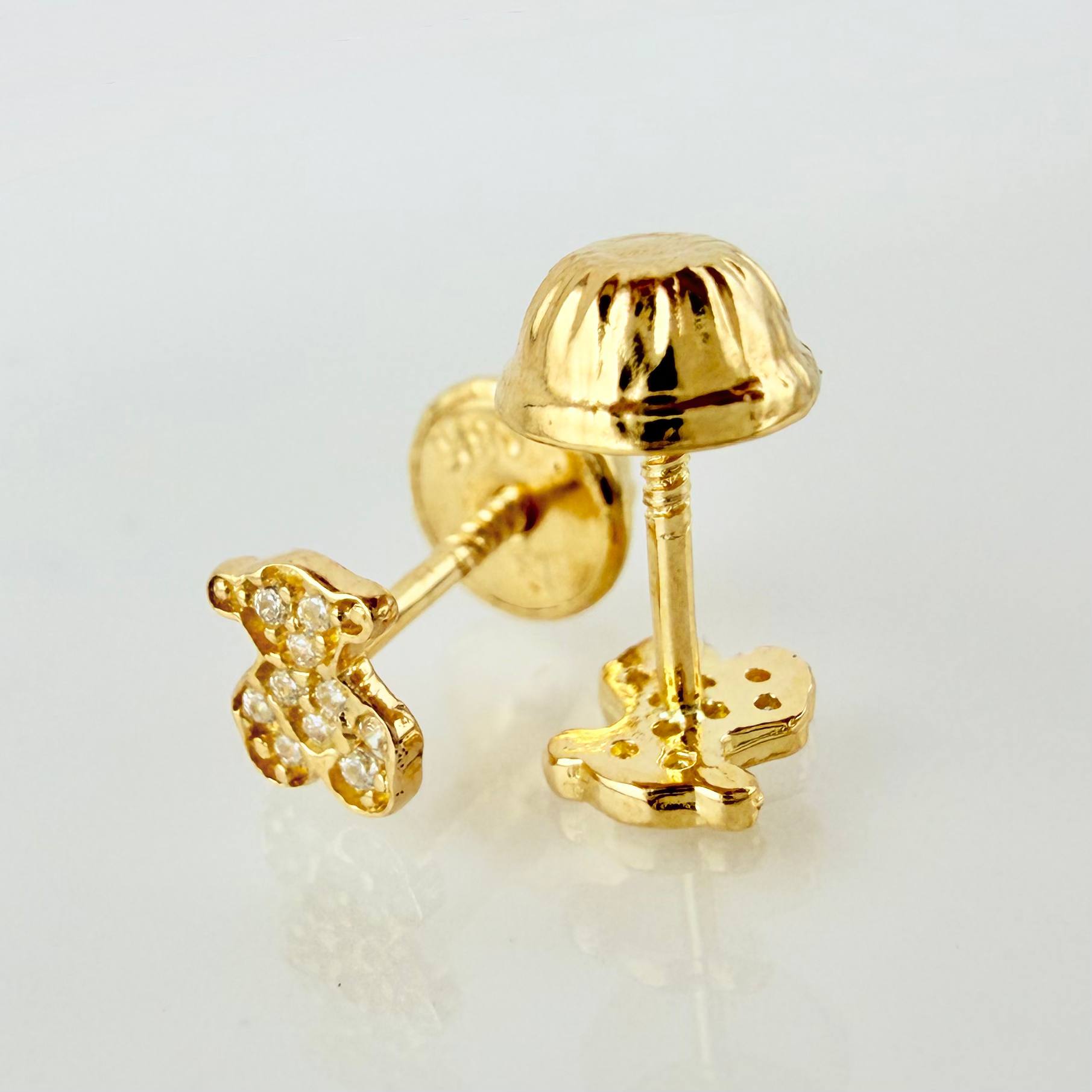 Topos Oso Tupido 0.65gr / 5mm Oro Amarillo 18K