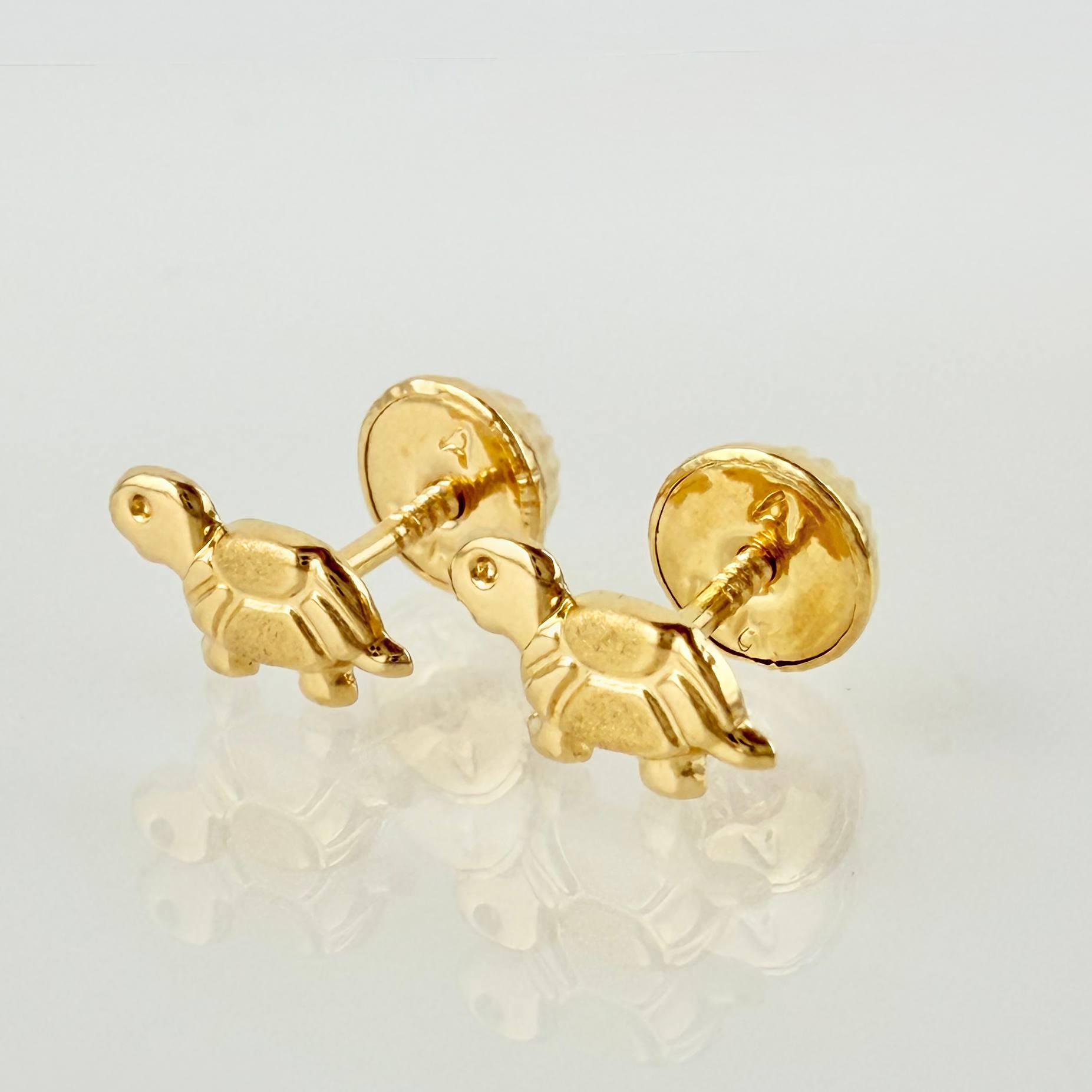 Topos Tortuga 0.5gr / 8mm Oro Amarillo 18K