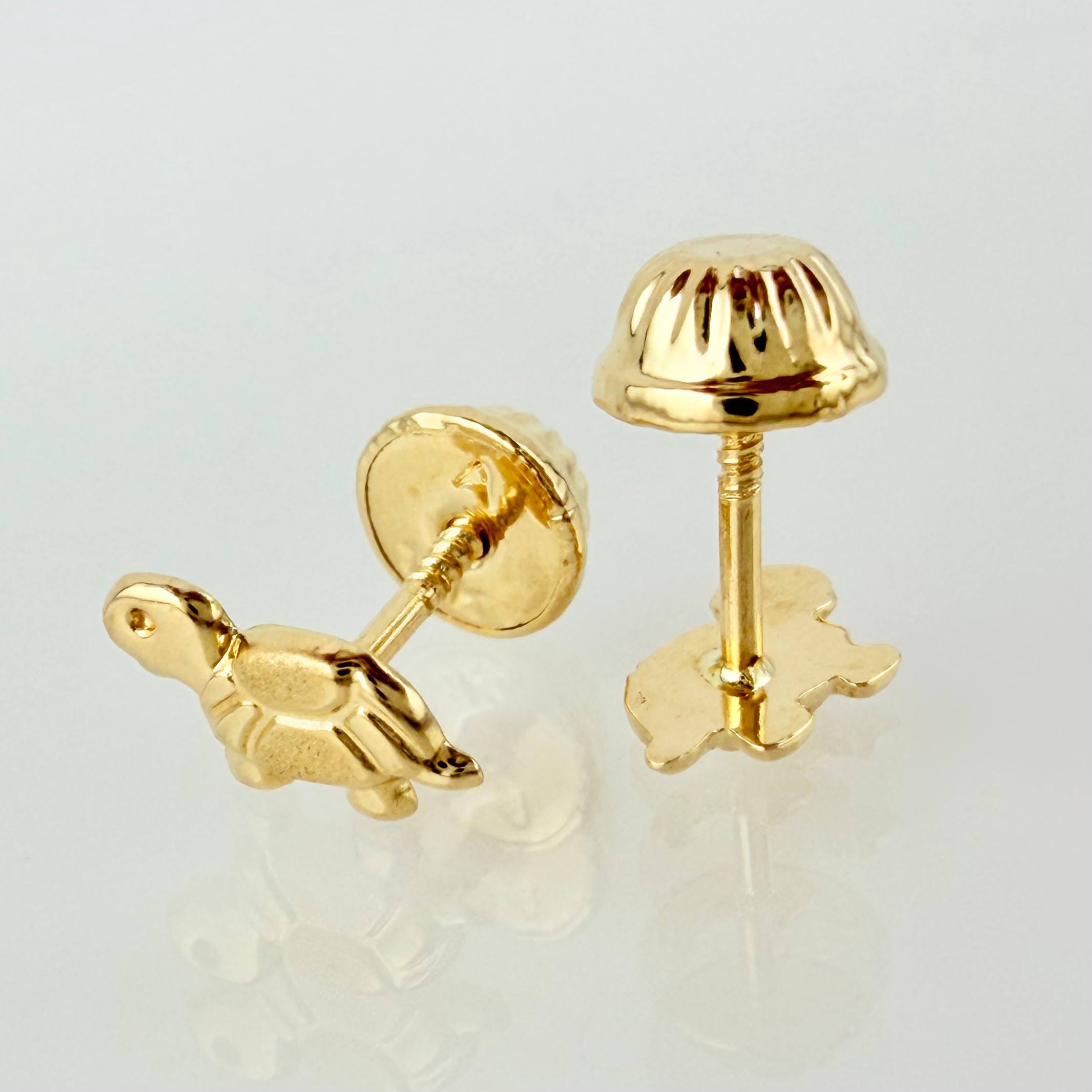 Topos Tortuga 0.5gr / 8mm Oro Amarillo 18K