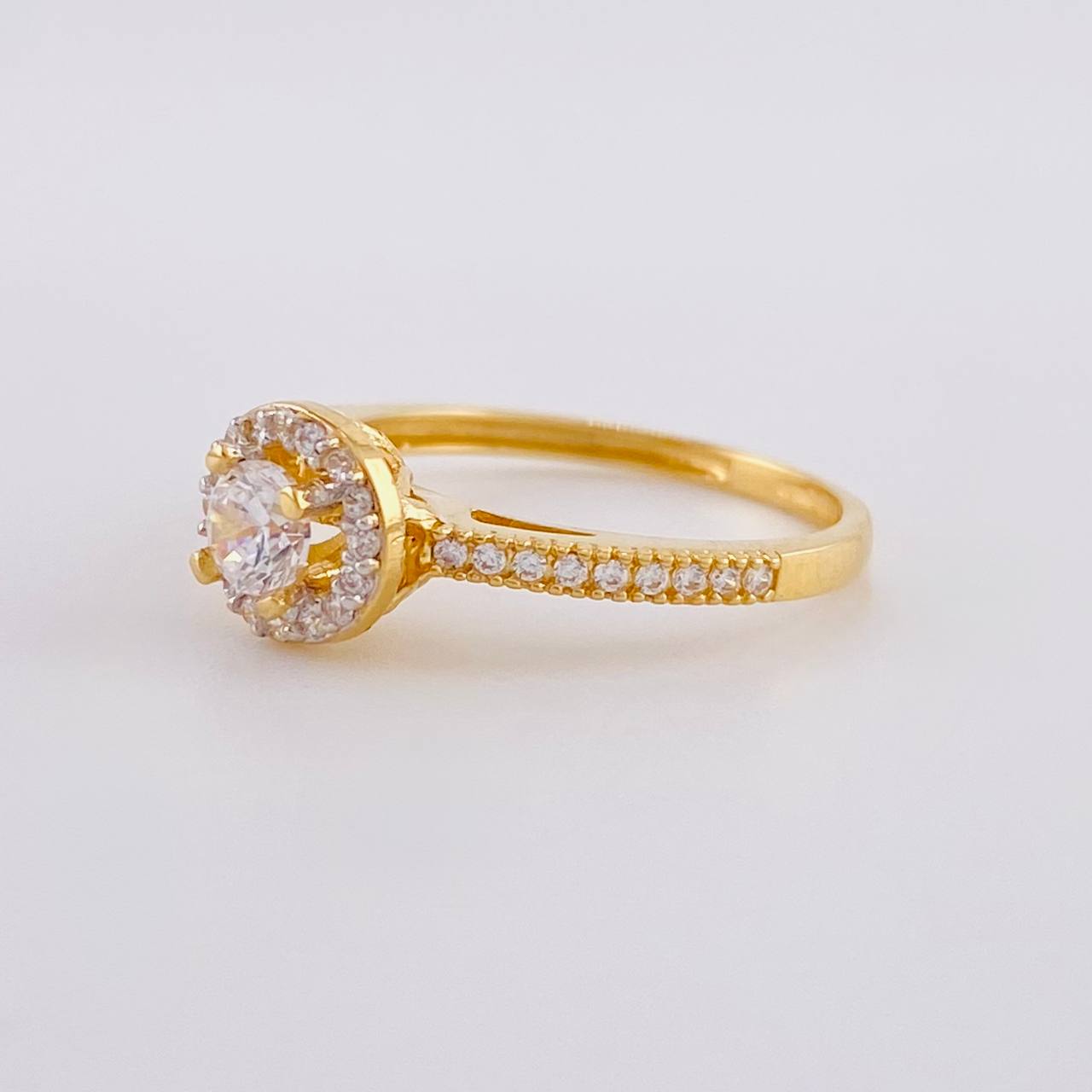 Anillo Solitario Canasta 2.4g / T5 1/2 Oro Amarillo 18K