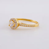 Anillo Solitario Canasta 2.4g / T5 1/2 Oro Amarillo 18K