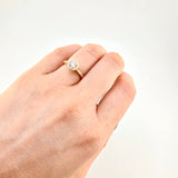 Anillo Solitario Canasta 2.4g / T5 1/2 Oro Amarillo 18K