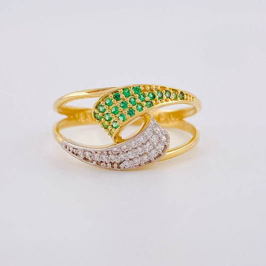 Anillo Abrazo Curvo 2.95g / T8 Oro Amarillo 18K