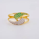 Anillo Abrazo Curvo 2.95g / T8 Oro Amarillo 18K
