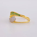 Anillo Abrazo Curvo 2.95g / T8 Oro Amarillo 18K