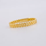 Anillo Cubano 1.4g / T6 3/4 Oro Amarillo 18K