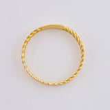 Anillo Cubano 1.4g / T6 3/4 Oro Amarillo 18K