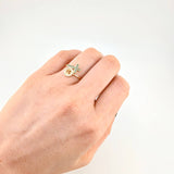 Anillo Circulo fe cruz 1.55g / T6 1/2 Oro Amarillo 18K