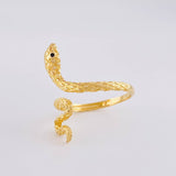 Anillo Serpiente 2.85g / T7 Oro Amarillo 18K