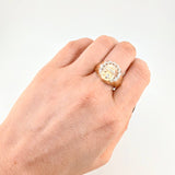 Anillo Rostro cristo 5.85g / T8 3/4 Tres Oros 18K