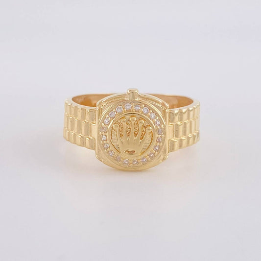 Anillo Correa corona 3.9g / T9 Oro Amarillo 18K