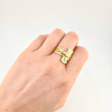 Anillo Cruz cristo 3.45g / T10 1/2 Oro Amarillo 18K