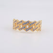 Anillo Cubano cuadrado 4.25g / T10 3/4 Oro Amarillo 18K