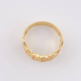 Anillo Cubano cuadrado 4.25g / T10 3/4 Oro Amarillo 18K