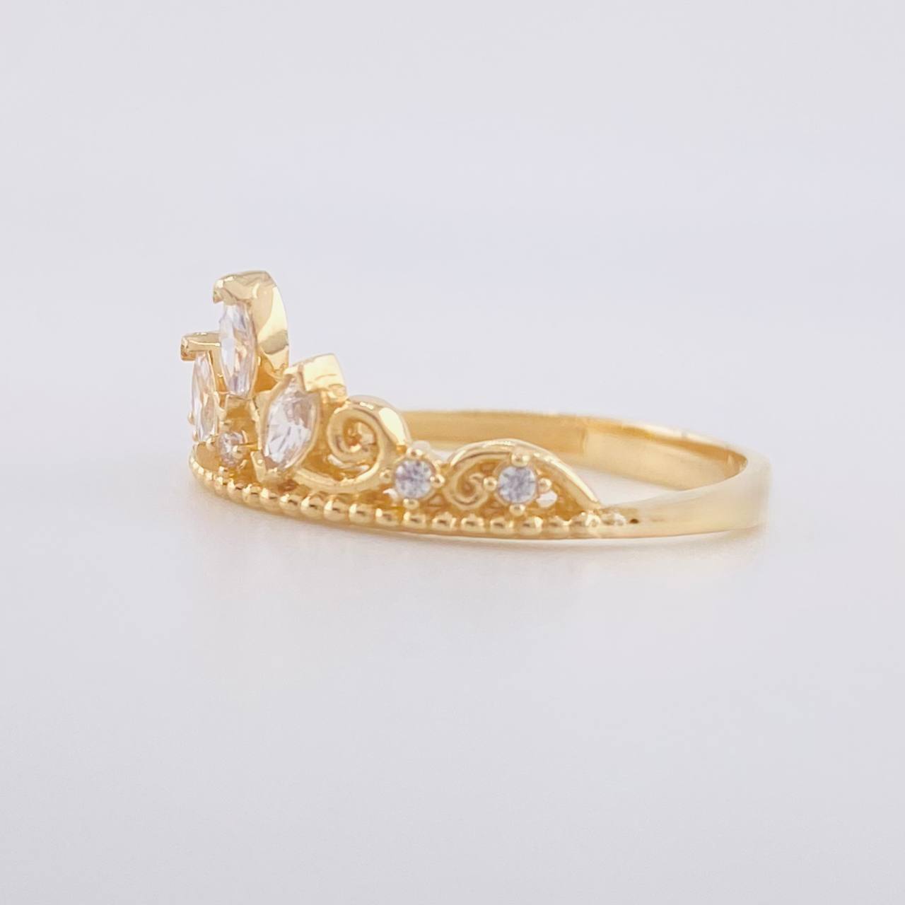 Anillo Tres lagrimas 2.4g / T7 1/2 Oro Amarillo 18K
