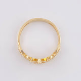 Anillo Tres lagrimas 2.4g / T7 1/2 Oro Amarillo 18K