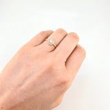 Anillo Halo circular 1.7g / T6 Oro Amarillo 18K