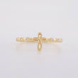 Anillo Silueta cruz 1.3g / T7 Oro Amarillo 18K