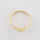 Anillo Silueta cruz 1.3g / T7 Oro Amarillo 18K