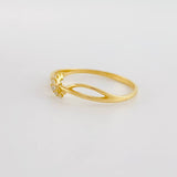 Anillo Infinito entrelazado 1.25g / T6 1/2 Oro Amarillo 18K