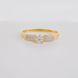 Anillo Canasta solitario tupido 1.75g / T7 1/2 Oro Amarillo 18K