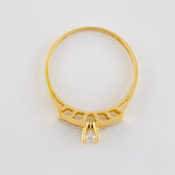 Anillo Canasta solitario tupido 1.75g / T7 1/2 Oro Amarillo 18K