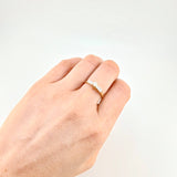 Anillo Canasta solitario tupido 1.75g / T7 1/2 Oro Amarillo 18K