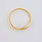 Anillo Lineas curved 1.25g / T7 1/4 Oro Amarillo 18K