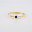 Anillo Rombo tupido 1.3g / T5 3/4 Oro Amarillo 18K
